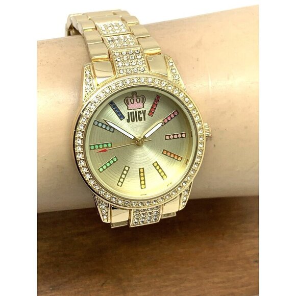 Juicy By Juicy Couture Women's Watch JC/5014 Quartz Gold Stainless Steel 34mm - Picture 11 of 14